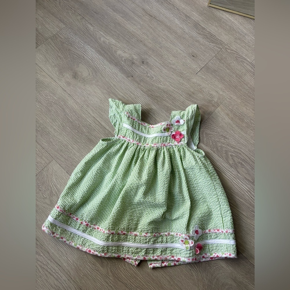 Vintage Dress by little bitty with flower detail size 24 months
